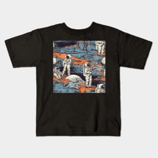 Astronaut Pattern Kids T-Shirt